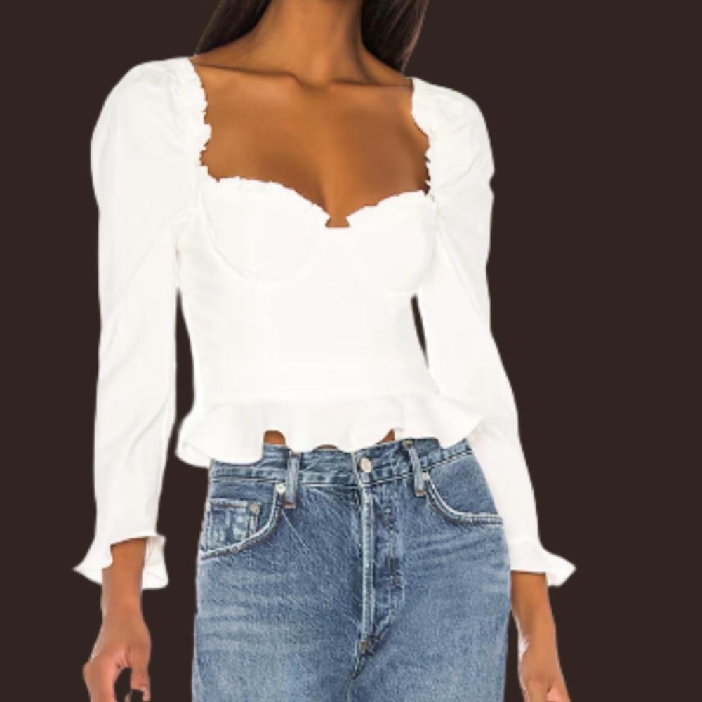 MAJORELLE White Corie Top
